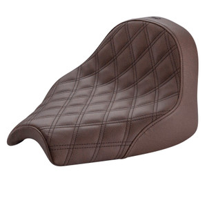 Saddlemen Renegade Brown Lattice Stitch Solo Seat - Indian Chief/Super Chief/Sport Chief (2022-2026)