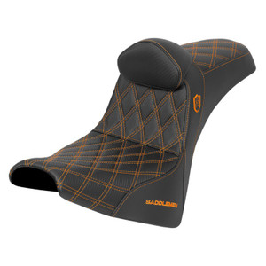 Saddlemen SDC Pro Series Performance Gripper Colored Stitch Seat with Lumbar Rest - Harley-Davidson Street Bob FXBB/FXBBS/Standard FXST (2018-2026)