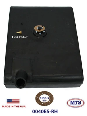 1945-1964 tank fits Jeep CJ 2A, 3A,and early 3B (Right hand)