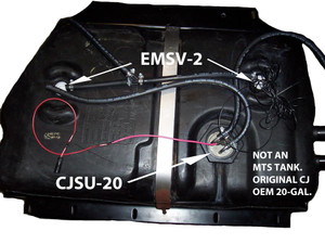 MTS 21 Gal Extended-Range Gas Tank - Jeep CJ5/CJ7 (1978-1986)